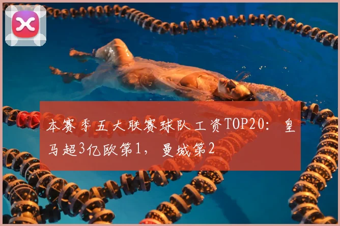 本赛季五大联赛球队工资TOP20：皇马超3亿欧第1，曼城第2